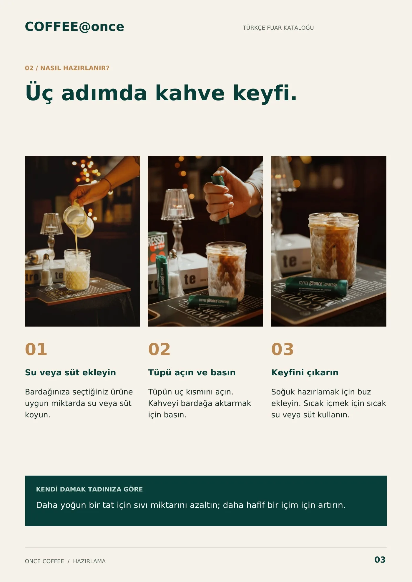 @Once Coffee · sayfa 3